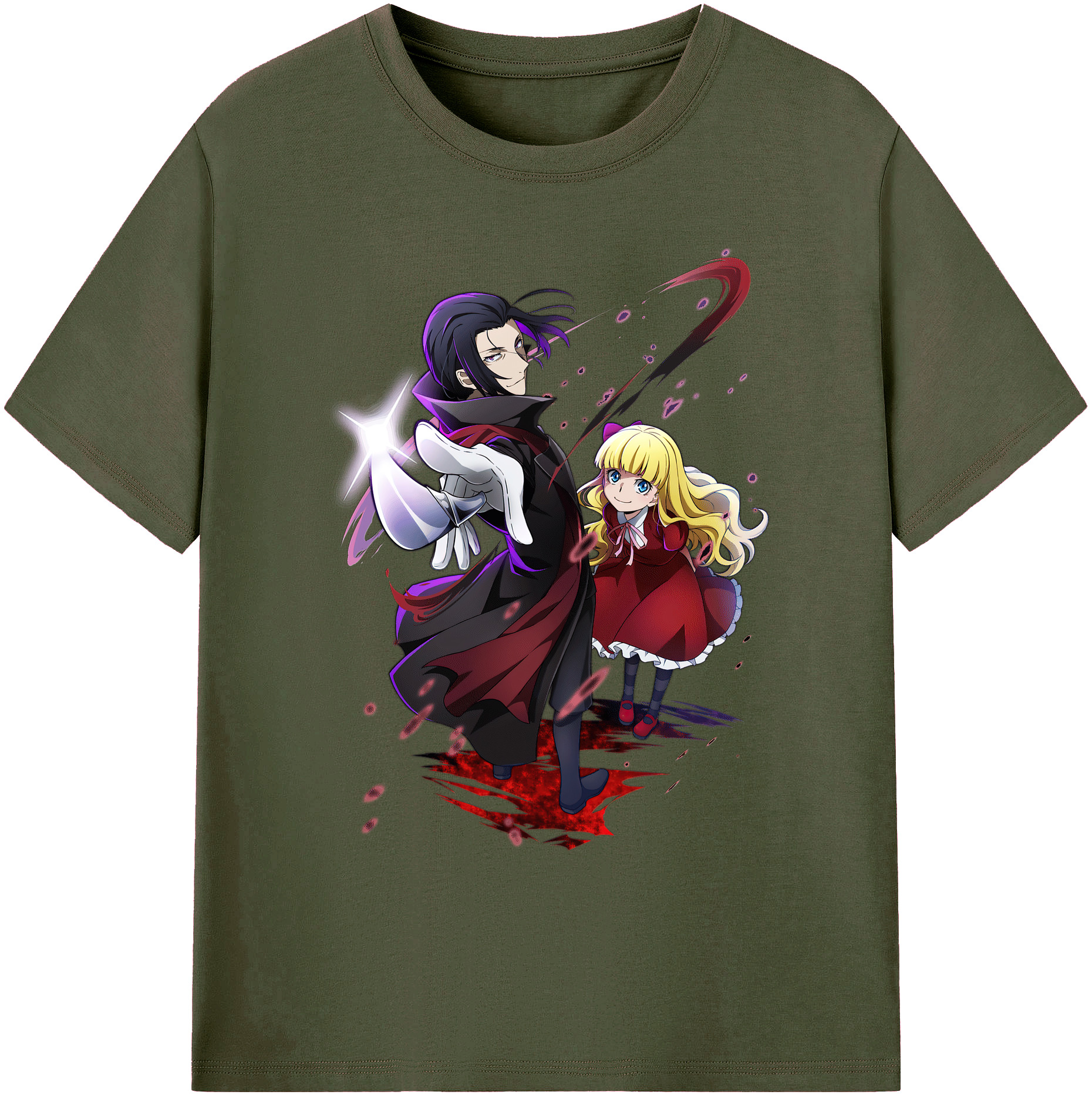 （画像用） 文豪ストレイドッグス Bungo Stray Dogs 綿100％ メンズ半袖Tシャツ｜肌触りやわらか＆通気性